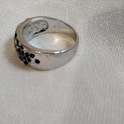 Emerald Tree of Life 925 Ring Size 8