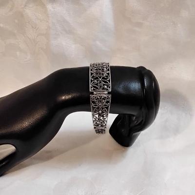 Antique Marcasite 925 7.5" Bracelet