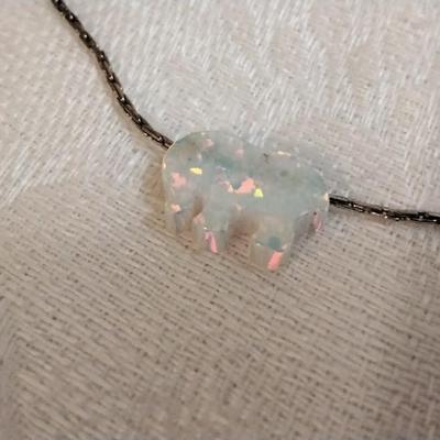 Opal Elephant 16" Necklace
