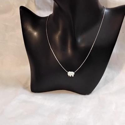 Opal Elephant 16" Necklace