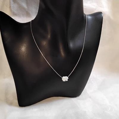 Opal Elephant 16" Necklace