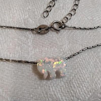 Opal Elephant 16" Necklace