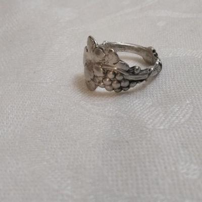 Antique Grapevine Handmade 925 Ring Size 5