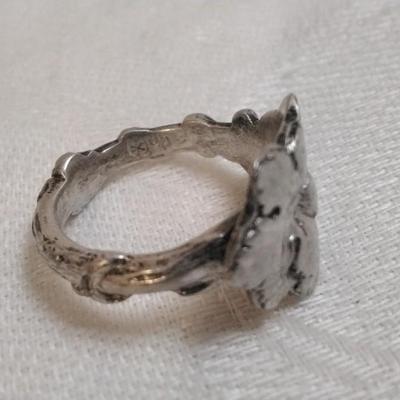 Antique Grapevine Handmade 925 Ring Size 5