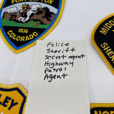 Sew on patches Police