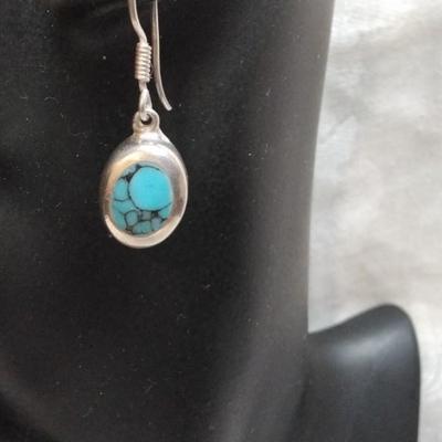 Vintage Turquoise Mexico 925 Earrings