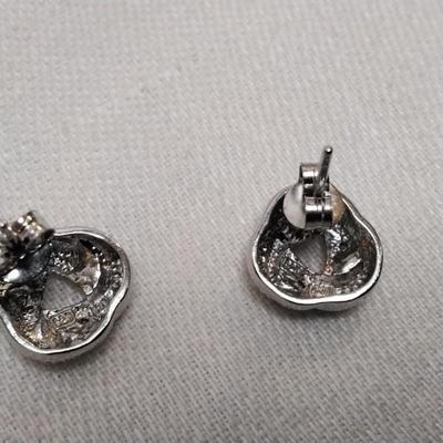 Love Knot Diamond 925 Earrings