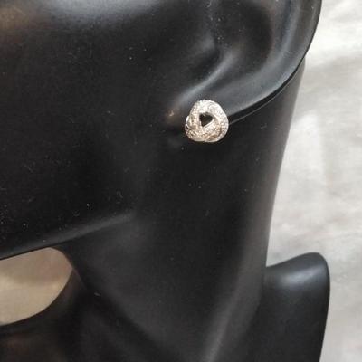 Love Knot Diamond 925 Earrings