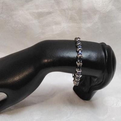 Vintage ADI Sapphire 925 7" Bracelet