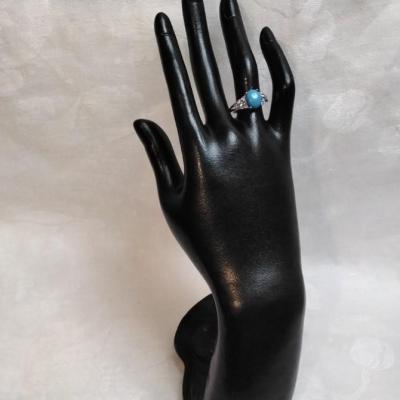 Turquoise and Tanzanite 925 Ring Size 7