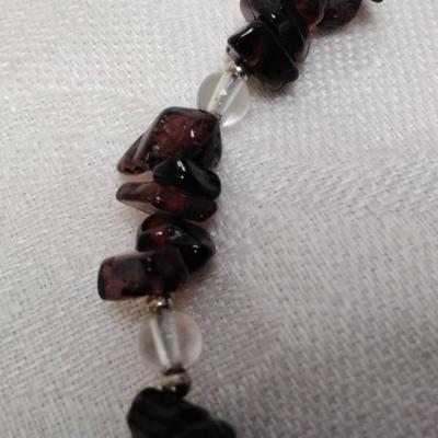 Vintage Garnets 925 7" Bracelet