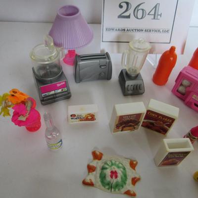 Lot of Barbie Sized Kitchen Stuff
