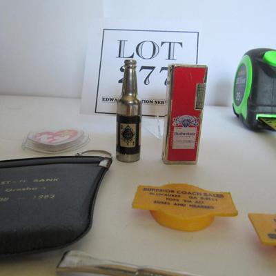 Lot of Vintage Advertising Smalls and Two Lighters