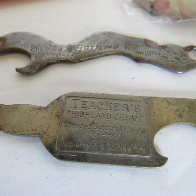 Interesting Lot of Vintage Advertising Items: Salamander Shoes/Germany, Coca Cola Mirrors, Openers