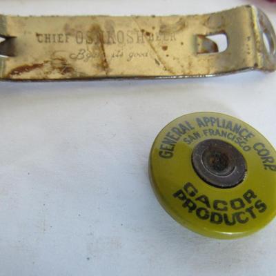 Interesting Lot of Vintage Advertising Items: Salamander Shoes/Germany, Coca Cola Mirrors, Openers