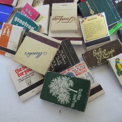 Lot of 90 Match Books and Covers, Older to Newer