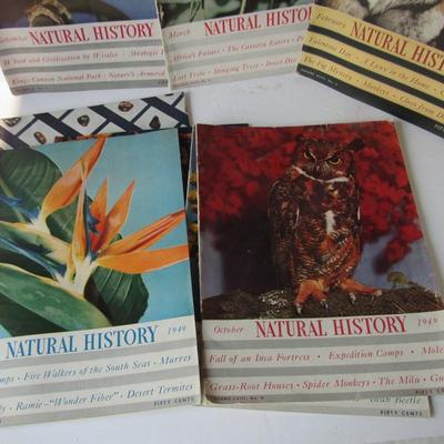 Vintage 1940s Natural History Magazines