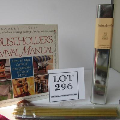 Old Closepins, Hanger, Nice Scent Incense Sticks, Householders Survivor Manual