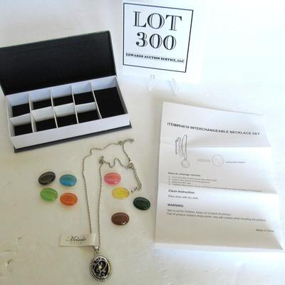Lot 300: Interchangable Necklace Set In Box