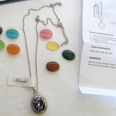 Lot 300: Interchangable Necklace Set In Box