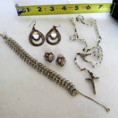 Lot of Jewelry and a Rosary