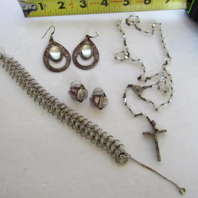 Lot of Jewelry and a Rosary