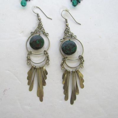 Lot 311: Two Nice Pair Long Dangle Earrings