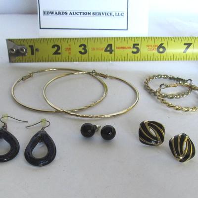 Lot of Misc Modern Jewelry, Huge Hoops