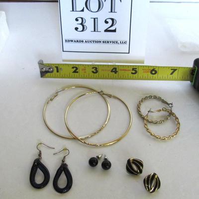 Lot of Misc Modern Jewelry, Huge Hoops