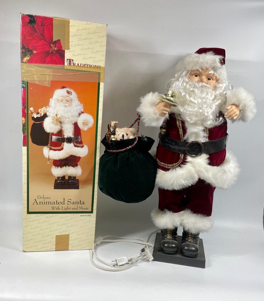 Standing Santa Claus Christmas Animatronic Decor EstateSales Org A 87524005 Iwoxxlq9b1dit1r5