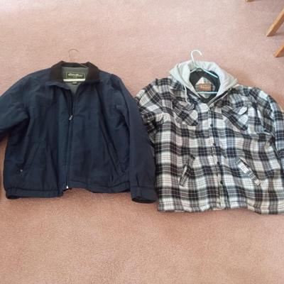 MEN'S EDDIE BAUER AND THE HABAND TAILGATER JACKETS SIZE XL