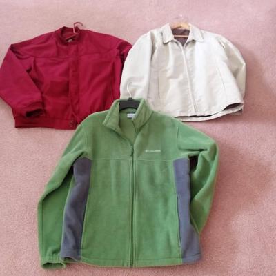 COLUMBIA AND 2 OTHER MEN'S JACKETS SIZE L
