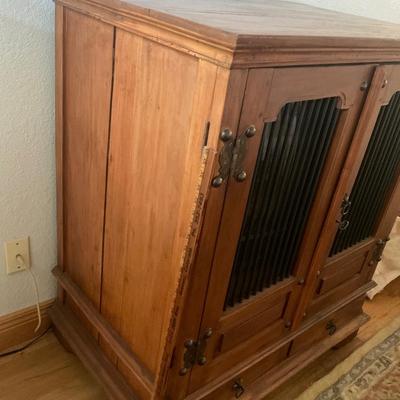 20th Century Indonesian Teak Wood  Cabinet
