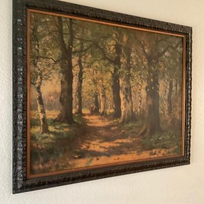 34â€ x 28 1/2â€ Print in frame.