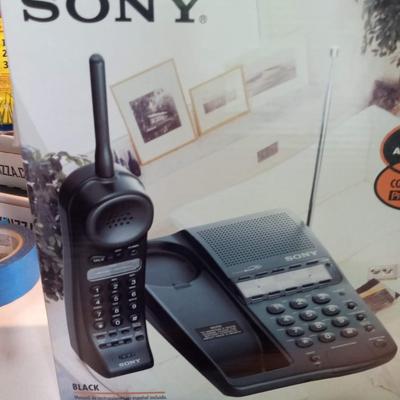 SONY CORDLESS PHONE, MEGA PHONE, OFFICE SUPPLIES