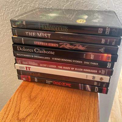DVDâ€™s Mostly Stephen Kingâ€™s Movies.