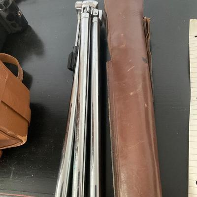 Vintage Atlas Tripod in case.