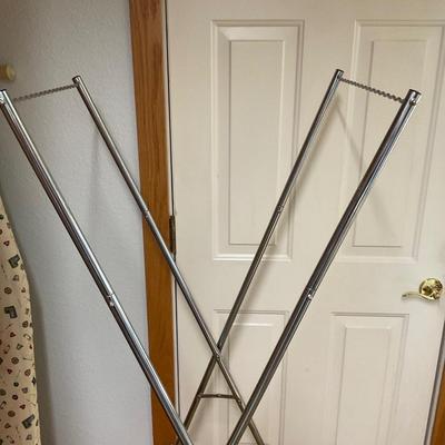 Adjustable and Foldable laundry Rack.