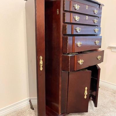Solid Wood Large Jewelry Armoire