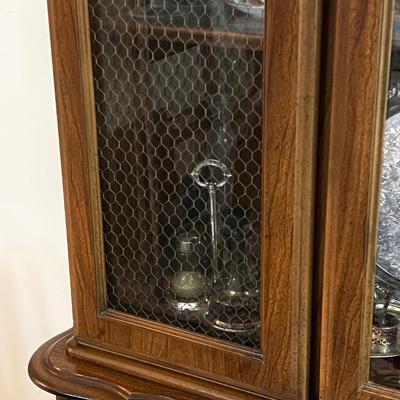 French Provincial Lighted 2 Piece China Cabinet