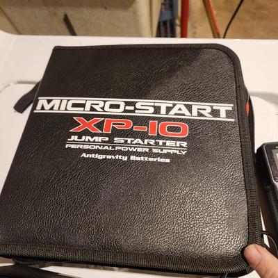 lot of 5 Micro Start XP-10 , Car Air Pump, Noco Car Battery Tester, Circut Breaker Finder, Radio Shack Multimeter