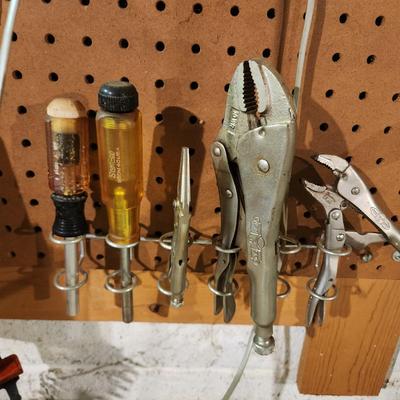 Workshop tools Peg Board Section Right Side Lot 261 WYSIWYG