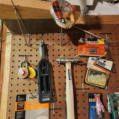 Workshop tools Peg Board Section Right Side Lot 261 WYSIWYG