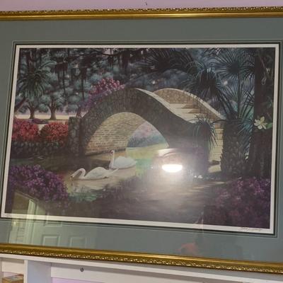 Brad Thompson Print Signed, Numbered, Framed, and Matted City Park