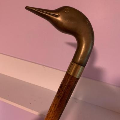 Brass Duck Head Cane
