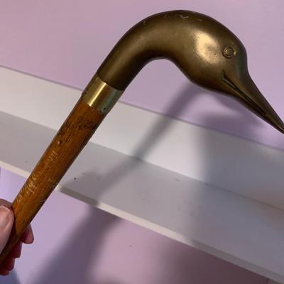 Brass Duck Head Cane
