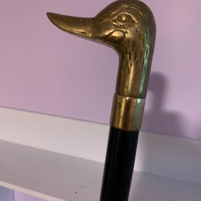 Brass Duck Head Cane