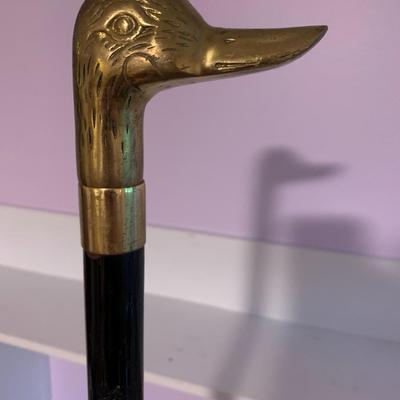 Brass Duck Head Cane