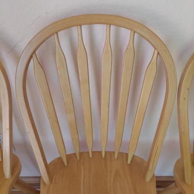 Four Wooden Shaker Dining Chairs by Winners Only (LR-BBL)