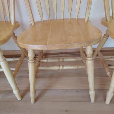 Four Wooden Shaker Dining Chairs by Winners Only (LR-BBL)